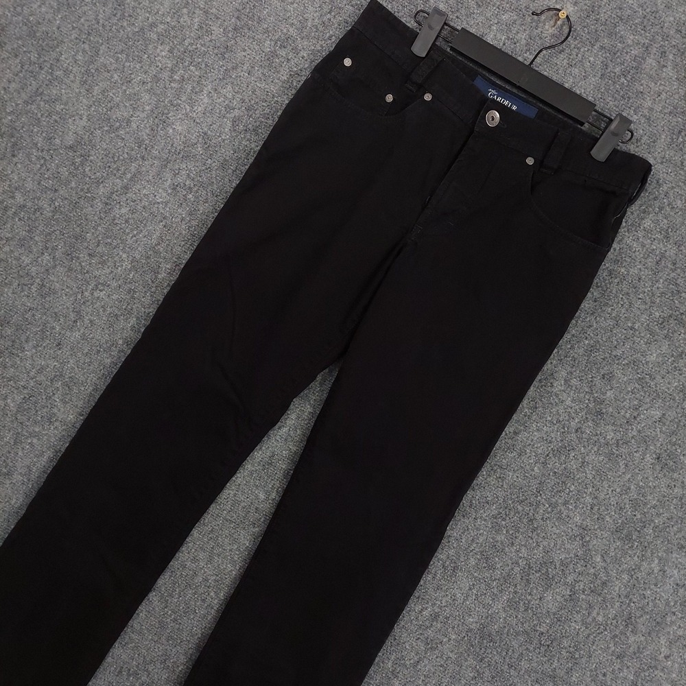 Atelier Gardeur Pants Mens 32x30 Black Nigel 1 Regular Fit Denim Chino 5 Pocket